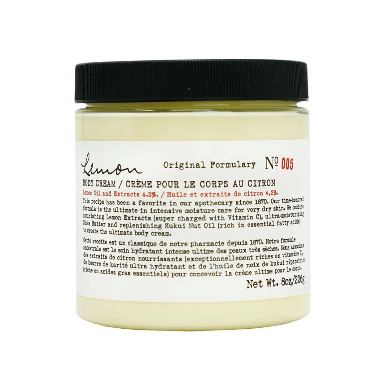 COB Lemon Body Cream 8 oz