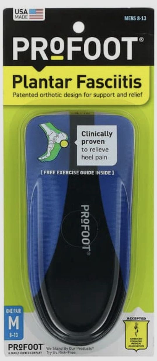 Plantar Fasciitis Orthotic Men Size M