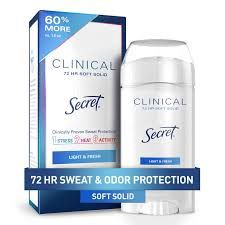 Secret Clinical Light &amp; Fresh Solid - 72 hr. 1.6Oz