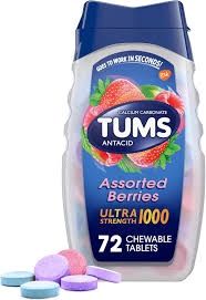 Tums Ultra Strength - Assorted Berries 72 Chewable Tablets