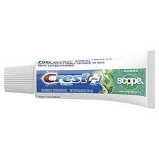 Travel Size Crest Whitening + Scope Toothpaste .85 oz