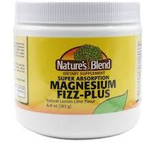 Magnesium Fizz+Powder Lemon/Lime - 6.4 oz (30 servings)