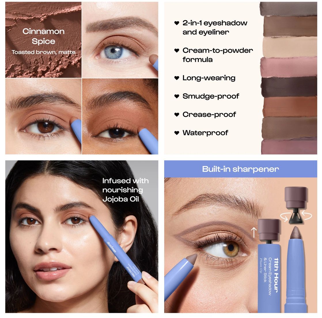 11th Hour Cream Eyeshadow &amp; Liner Stick - Cinnamon Spice