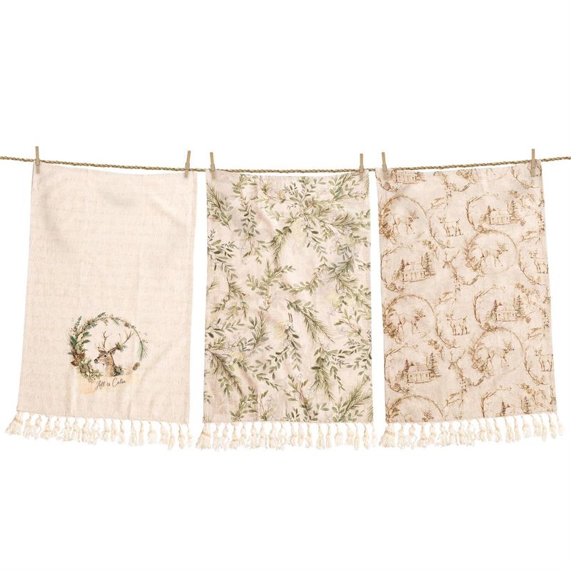 Tea Towels - Holly And Ivy (Set of 3)