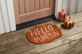Hello Pumpkin Coir Mat