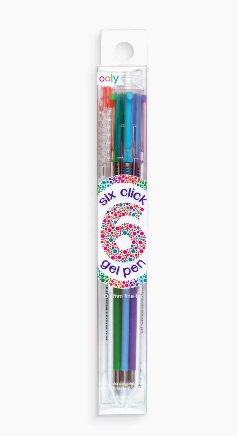 Six Click Gel Pens
