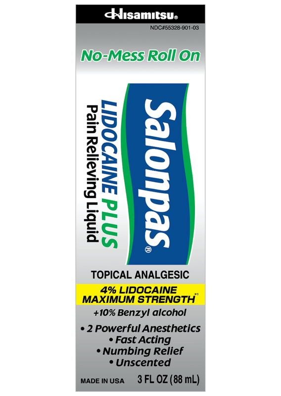 Salonpas Lidocaine Plus Roll On 3Oz