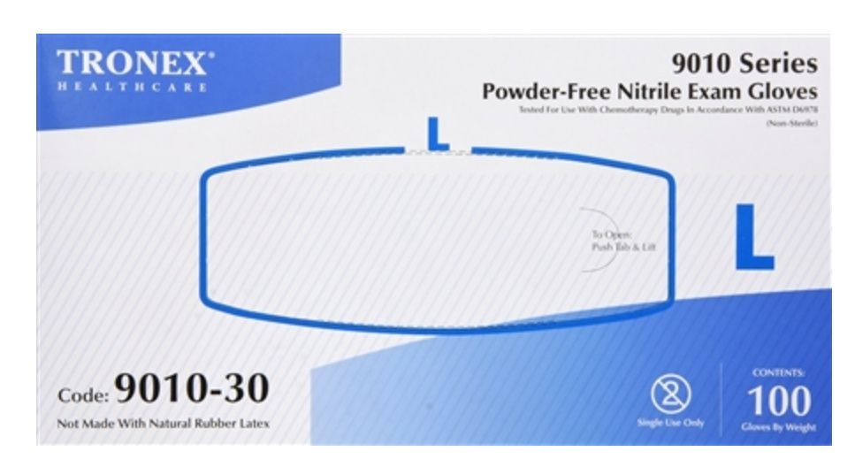 Tronex Nitrile Exam Gloves - Size L