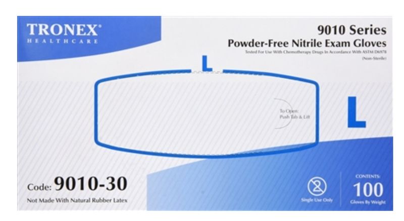 Tronex Nitrile Exam Gloves - Size L