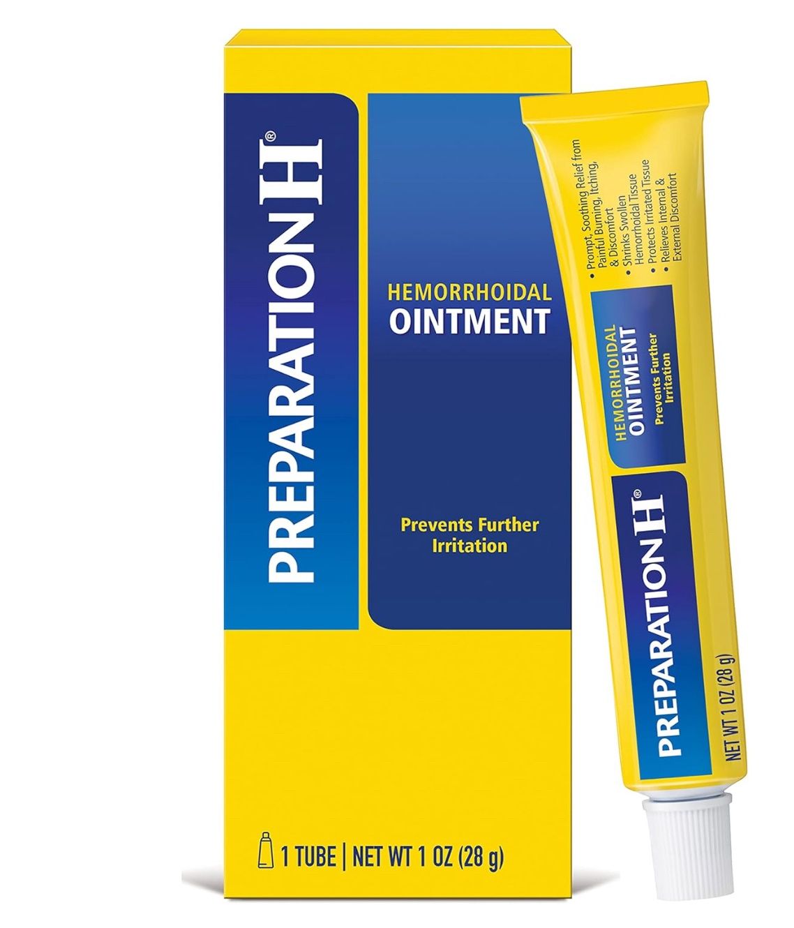 Preparation H Hemorrhoid Ointment, Itching, Burning and Discomfort Relief - 1 Oz Tube
