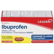 Leader Ibuprofen Tablet 200Mg 100 Caplets