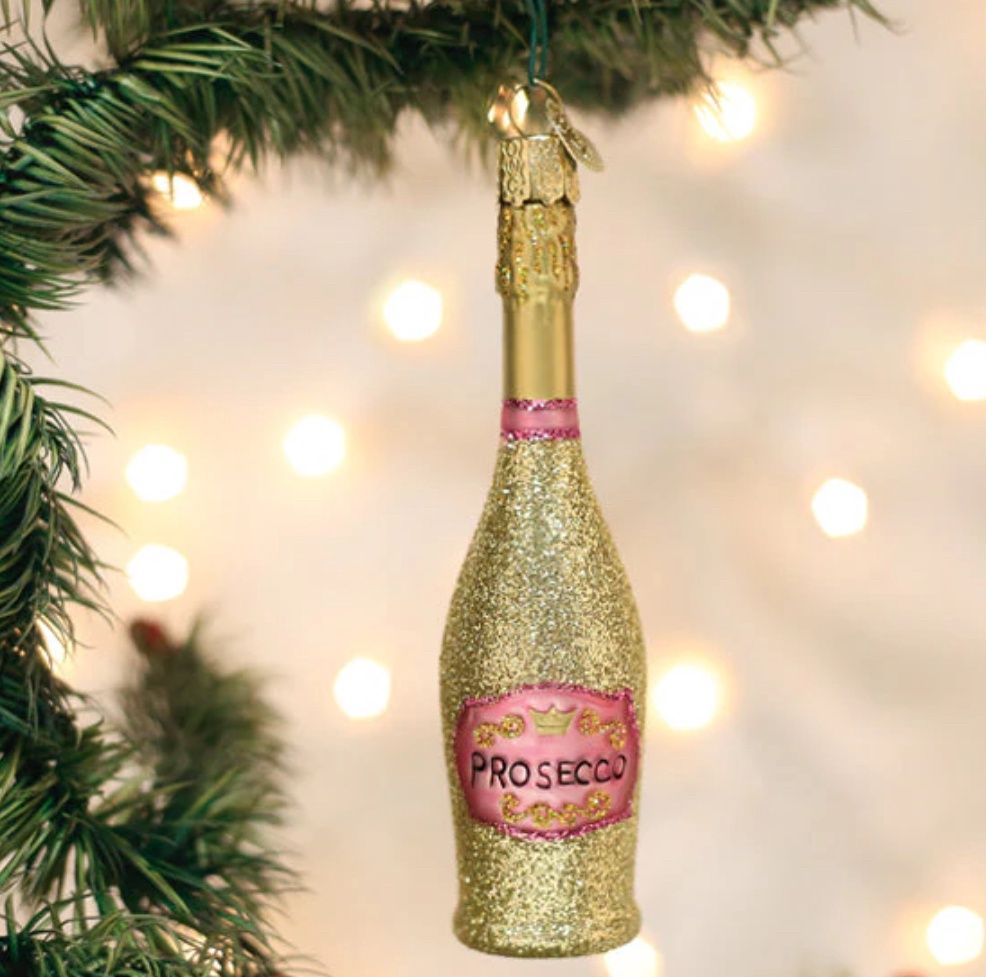 Prosecco Bottle Ornament