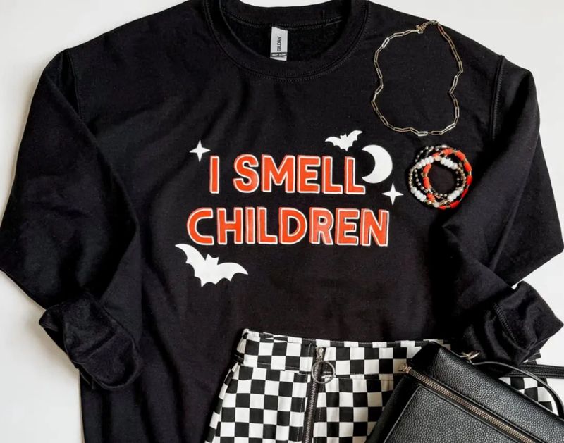 I Smell Children Halloween Crewneck Sweatshirt - Small