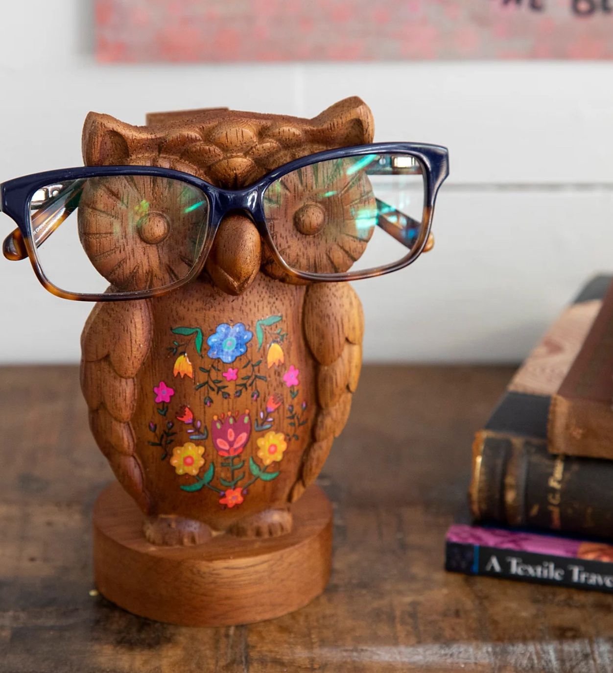 Owl Eyeglass Holder Stand