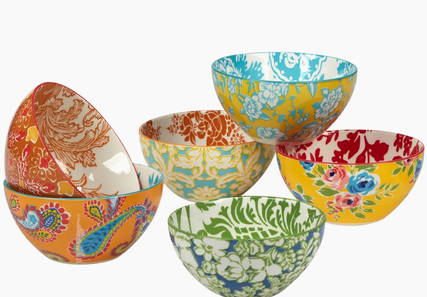 Damsk Floral Bowl  4.75 IN