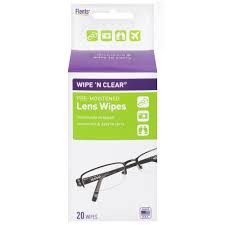 Wipe &amp; Clear Pre-Moistened Lens Wipes 20 Ea