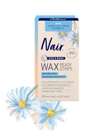 Nair Face &amp; Bikini Wax Ready Strips For Sensitive Skin - 40 strips