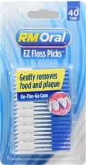 RM Oral Floss Picks With On-The-Go Case - 40 count