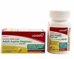 Leader Aspirin Regimen 81 Mg Enteric Coated Tablets - 300 ct