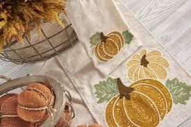 Pumpkin Applique Table Runner