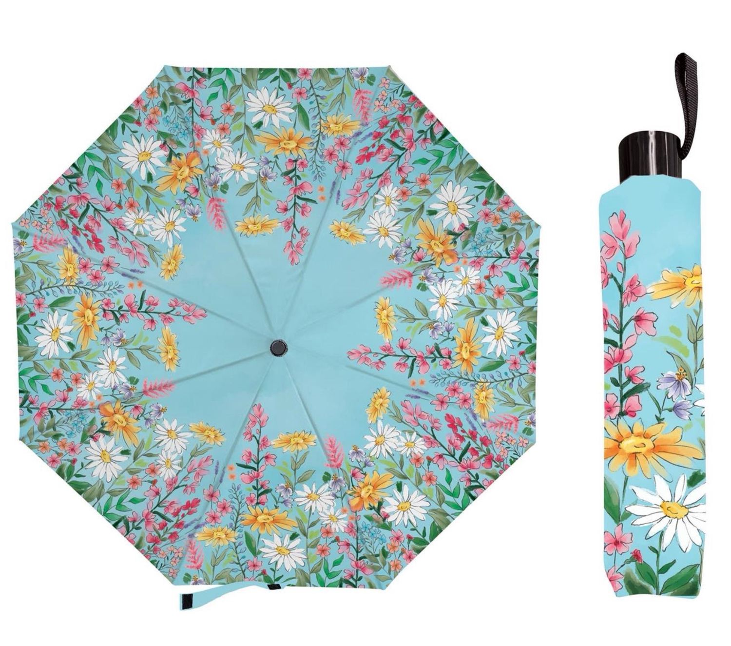 Greenhouse Retreat Wildflowers Compact Umbrella
