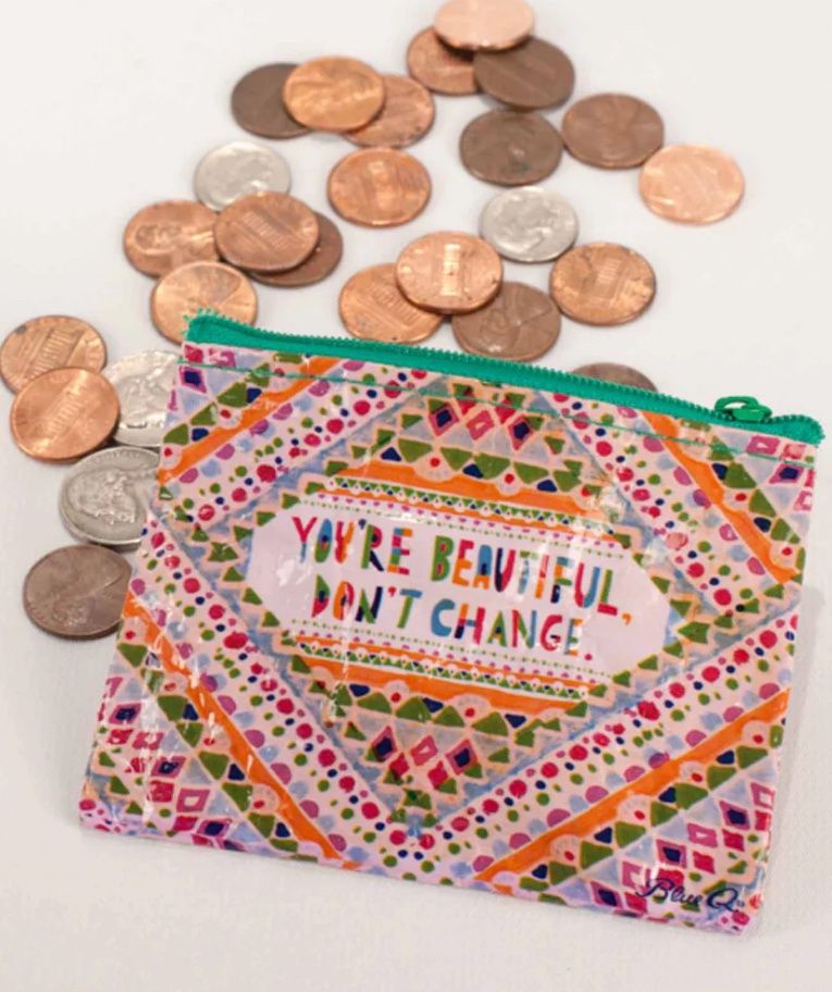 Blue Q Coin Purse  Don’t Change