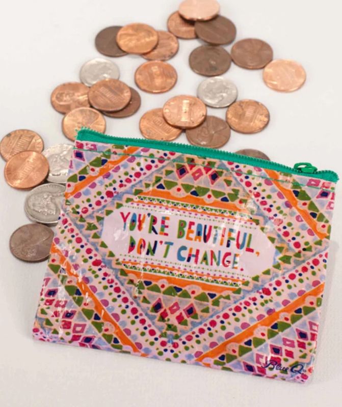 Blue Q Coin Purse  Don’t Change