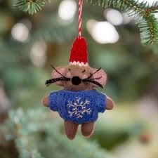 Wool Mouse Ornaments