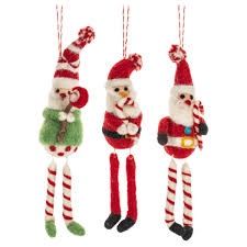 Wool Santa Dangle Ornament