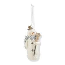 Sugar Sparkle Resin Snowman Ornament