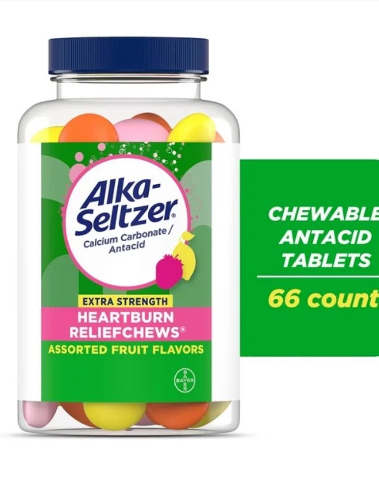 Alka-Seltzer Heartburn Relief Chewable - 66 Tablets