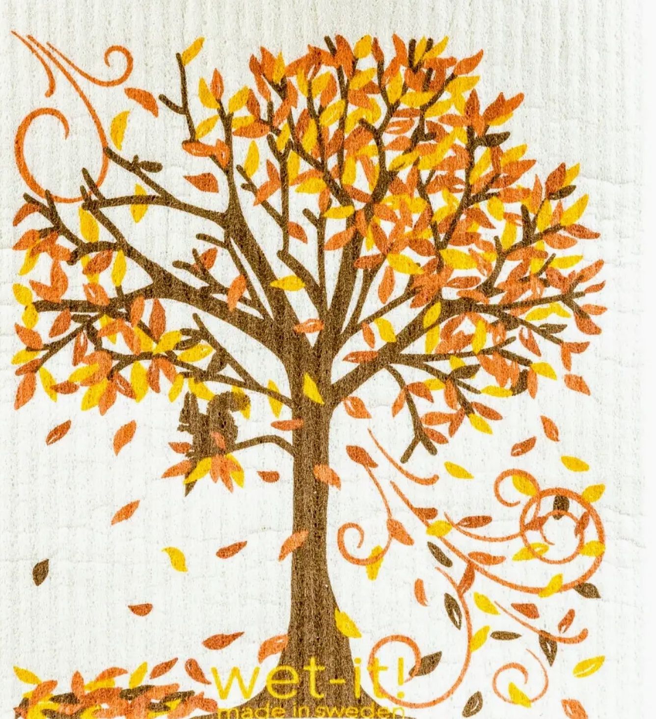 Autumn Tree Swedish Dish Cloth
