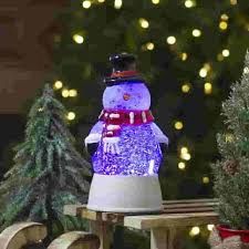 Led Snowman Globe