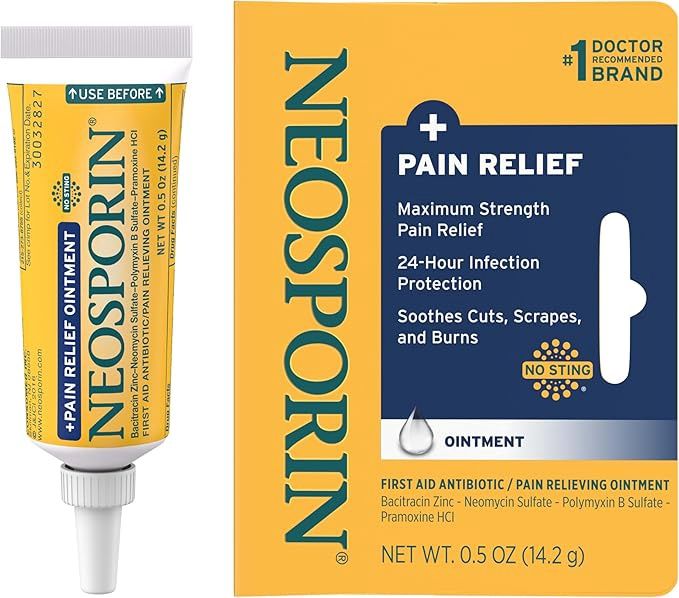 Neosporin + Pain Relief - Maximum Strength Antibiotic Ointment 0.5Oz