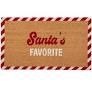 Santa's Favorite Door Mat