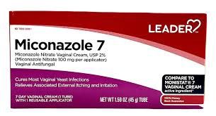 Leader Miconazole 7 Vaginal Cream - 1.59 oz Tube