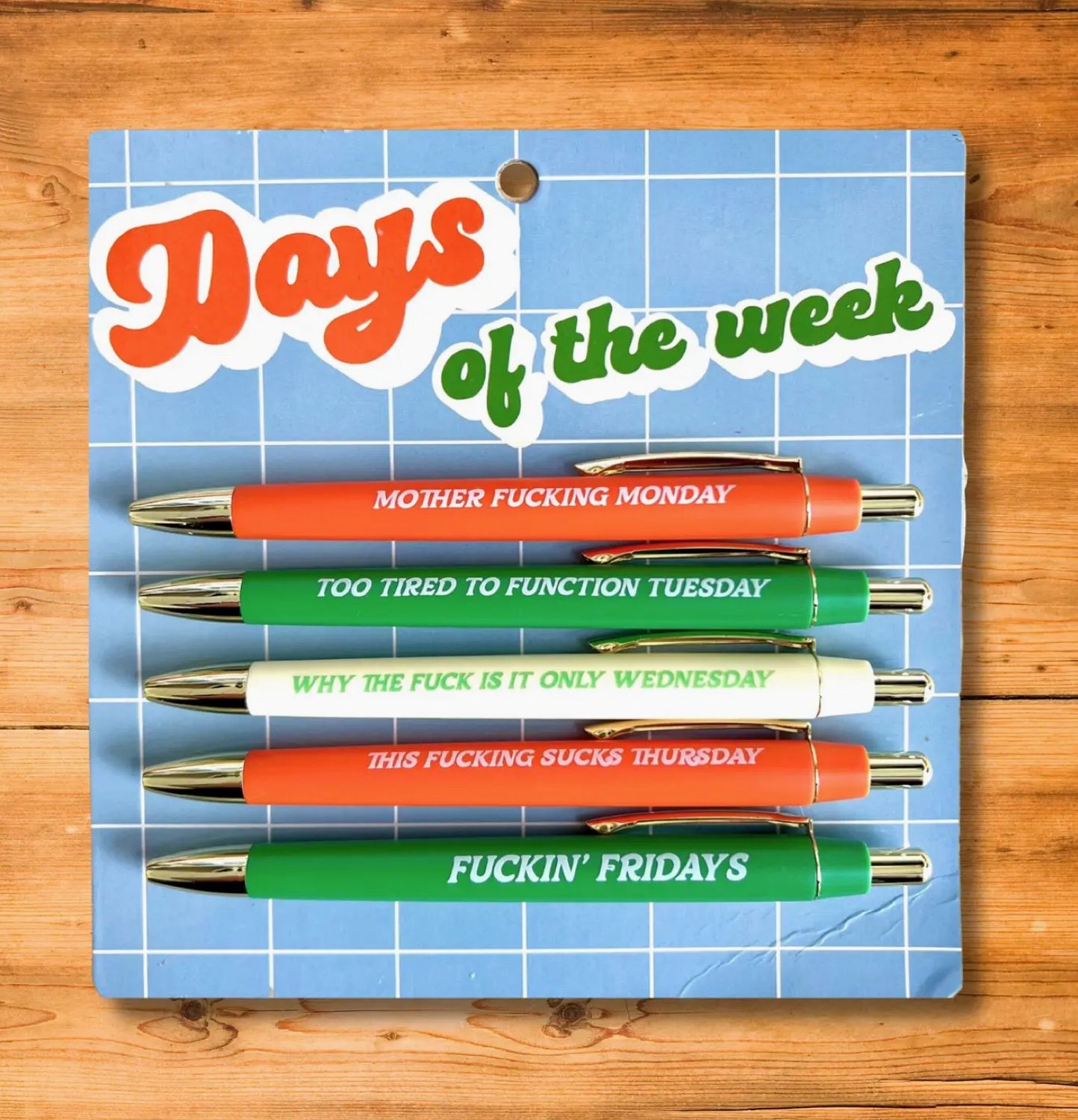 Days  of  the  Week  Pen  Set