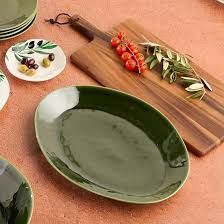 Verde Oval Platter 16" x 12"