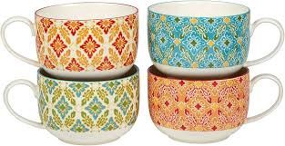 DAMASK FLORAL JUMBO CUP 28 OZ