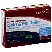 Nighttime Cold-Flu Relief Leader Softgel