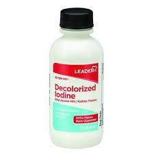 Decolorized Iodine Tincture - 2 fl oz