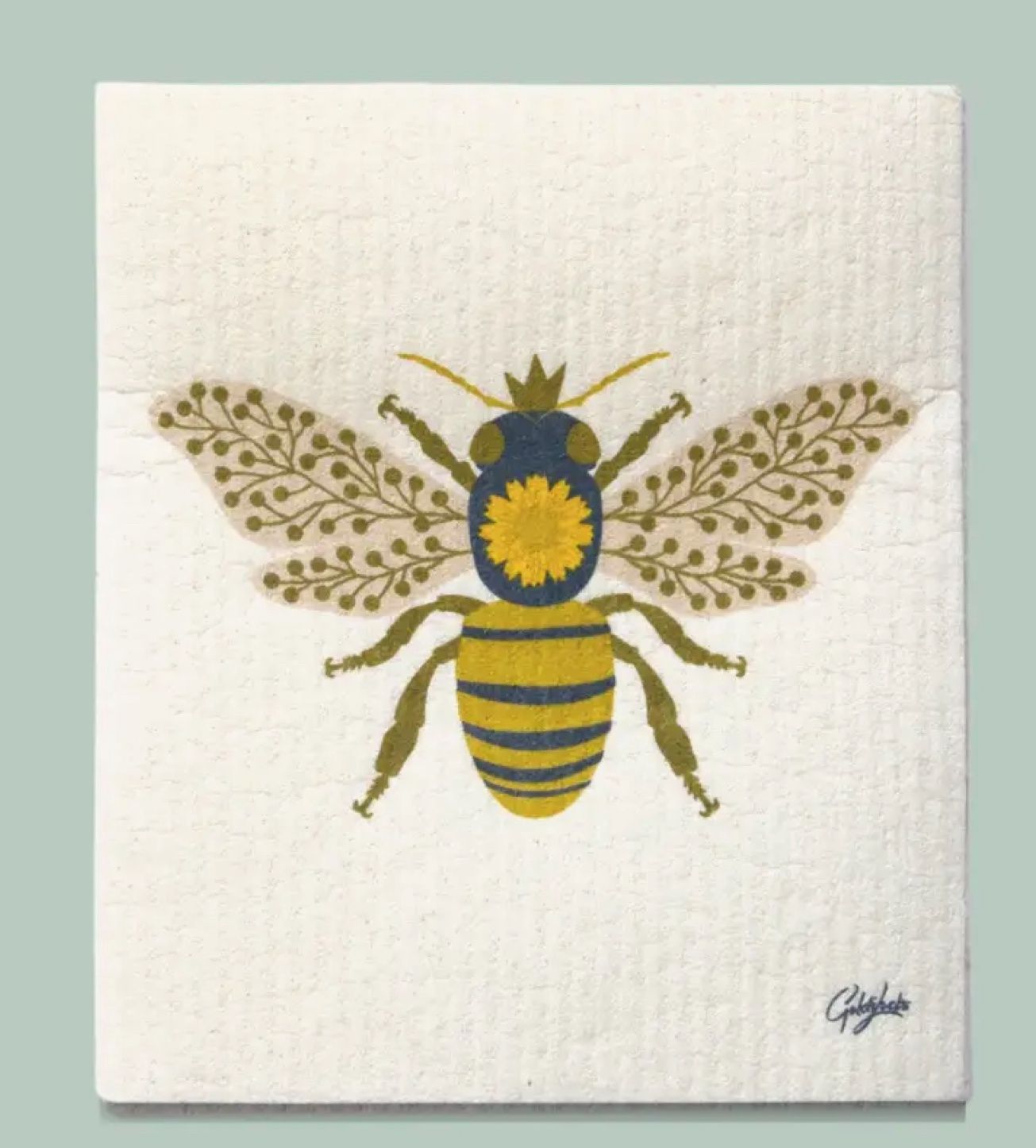 Swedish Dishcloth: Queen Bee