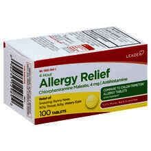 Allergy Relief 4 Mg  Antihistamine Tablet - 100 tablets