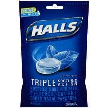 Halls Cough Drops Lozenge  30 Each