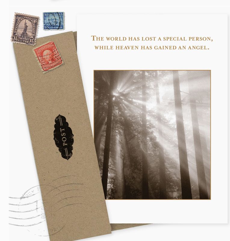 Gained An Angel Sympathy Card  SM554