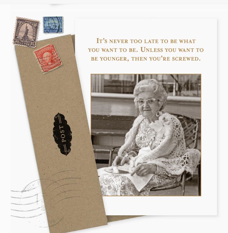 Never Too Late Birthday Card SM 621