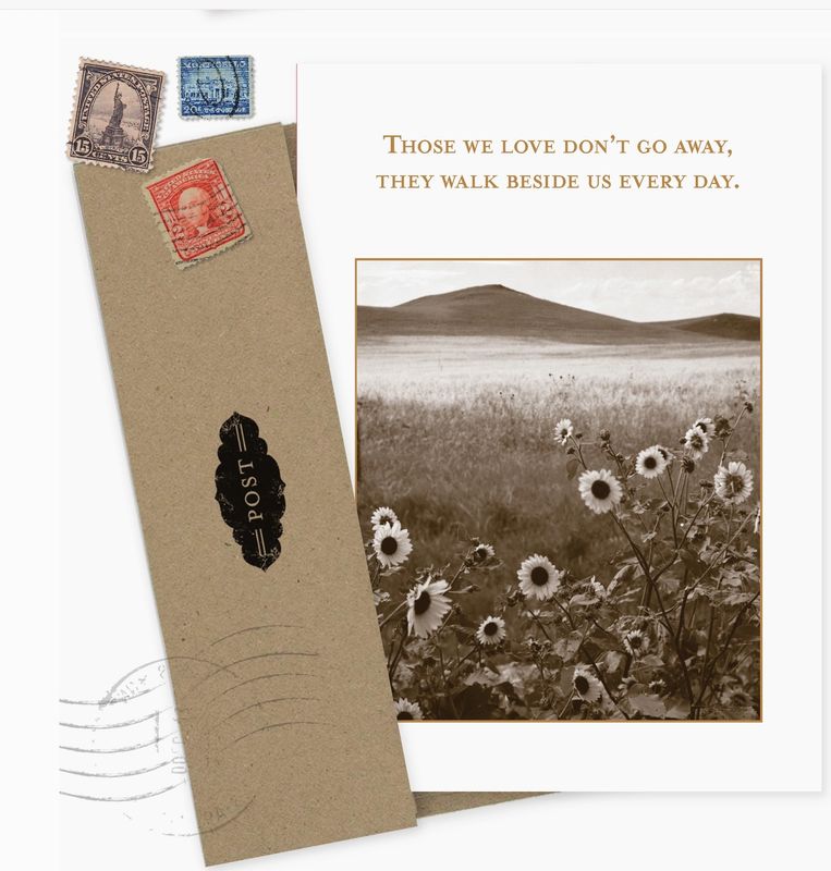 Walk Beside Us Sympathy Card SM672