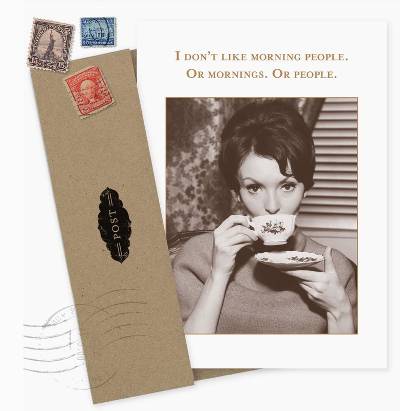 Don't Like Morning People Birthday Card SM770