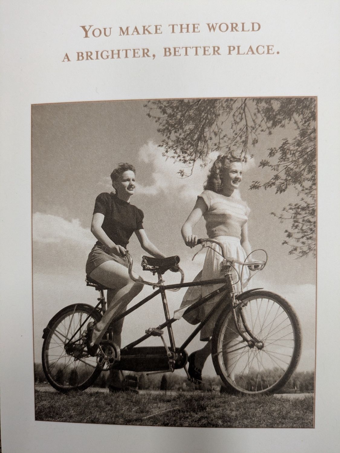 You Make The World A Brighter, Better Place -CARD SM719