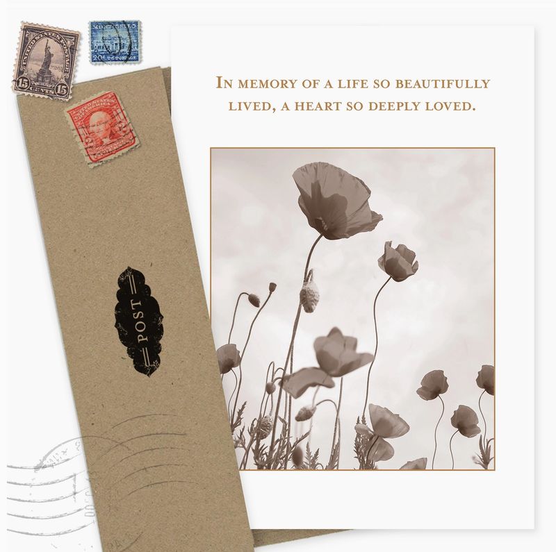 Life Beautifully Lived Sympathy Card SM750